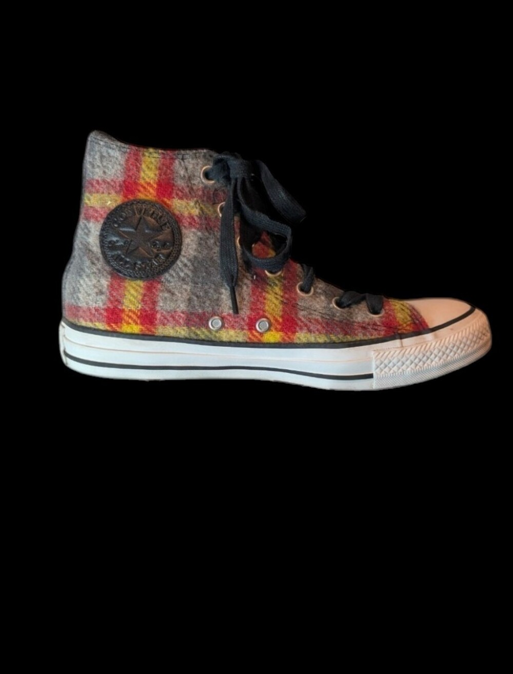 Converse x Woolrich Chuck Taylor All Star Hi Wool Plaid Sneakers Sz 7